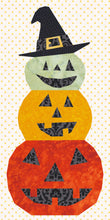 Load image into Gallery viewer, Pumpkin Stack, Halloween, Foundation Paper Piecing Pattern (FPP Pattern), Quilt Block,  2 sizes
