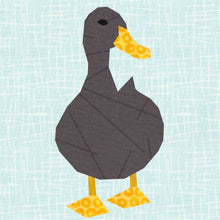 Load image into Gallery viewer, Duck Duck Goose, Foundation Paper Piecing Pattern (FPP Pattern), Quilt Block, 4 sizes

