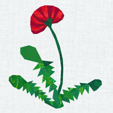 Load image into Gallery viewer, Dandelion, Foundation Paper Piecing Pattern (FPP Pattern), Quilt Block,  5 sizes
