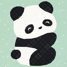 Load image into Gallery viewer, Panda Bear, Foundation Paper Piecing Pattern (FPP Pattern), Quilt Block, 5 sizes

