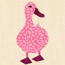 Load image into Gallery viewer, Duck Duck Goose, Foundation Paper Piecing Pattern (FPP Pattern), Quilt Block, 4 sizes
