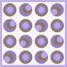 Load image into Gallery viewer, Going in Circles, Foundation Paper Piecing Pattern (FPP Pattern), Quilt Block, 2 Patterns in 4 sizes
