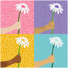 Load image into Gallery viewer, A Daisy for You, Foundation Paper Piecing, FPP Pattern, 5 sizes

